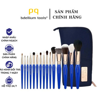 Bộ cọ trang điểm cao cấp 15 cây bdellium tools golden triangle phase i