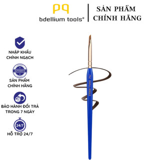 Cọ phẩy sợi mày /trang điểm kẻ mắt / lông mày bdellium tools golden triangle 762 small angle đầu dẹt siêu mỏng