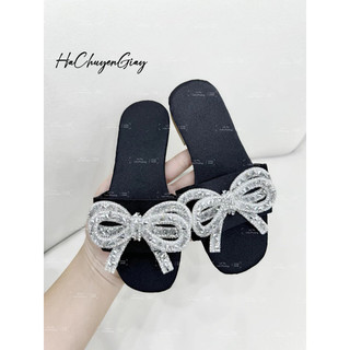 Dép nữ bé gái đính nơ nhùi siêu xinh
