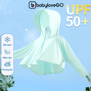 Áo chống nắng bé trai bé gái BabyloveGO áo choàng cánh dơi chất liệu Ice Text làm mát tức thì chỉ số UPF 50+