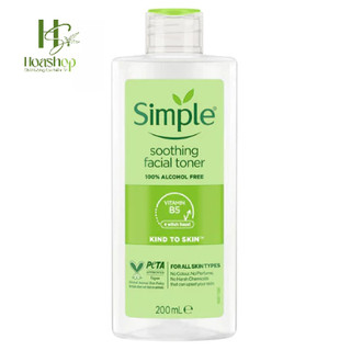 NƯỚC HOA HỒNG SIMPLE KIND TO SKIN SOOTHING FACIAL TONER( mẫu mới)