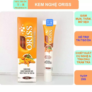 Kem nghệ Oriss hỗ trợ giảm mụn mờ thâm mờ sẹo tái tạo làn da - tuýp 20g