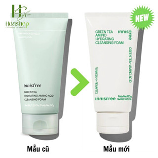 Sữa Rửa Mặt Dưỡng Ẩm Chiết Xuất Từ Trà Xanh Innisfree Green Tea Amino Hydrating Cleansing Foam 150g