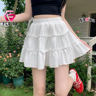 Chân váy 2 viền xòe bèo nữ chất thun xốp, chân váy 2 tầng có lót trong lưng chun cạp cao tôn dáng flo'ra