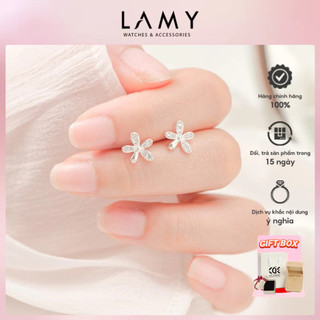 Khuyên tai bạc nữ CDE Small Daisies Silver Earrings CDE3213 - Khuyên tai bạc ta
