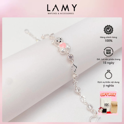 Lắc tay bạc LAMY Cute Bear Bracelet Silver 2159 - Lắc tay bạc Ý 925
