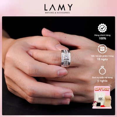 Nhẫn bạc nam LAMY Huitan Classic Ring 8266