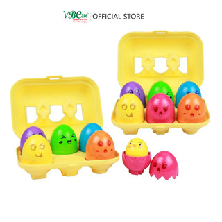 Bộ đồ chơi 6 quả trứng VBC-DF338 chứa những con vật khác nhau, nhiều màu sắc lựa chọn
