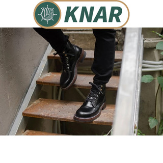 Giày nam cao cổ chất liệu da bê nhập khẩu thương hiệu knar