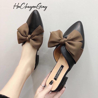 Dép Sục Nơ Nâu - Ảnh Thật - Video HCG