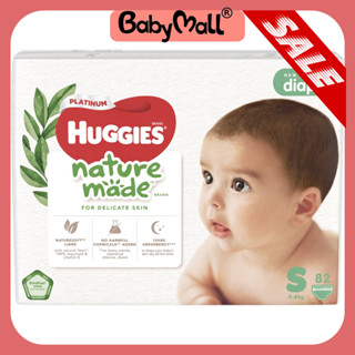 Bỉm tã dán/quần Huggies Platinum Nature Made size NB/S/M/L/XL