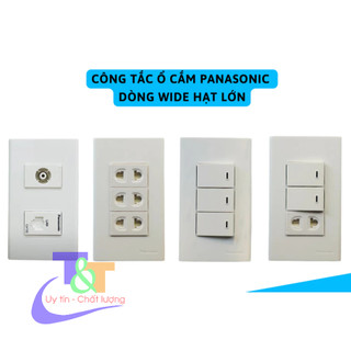 Công tắc, ổ cắm Panasonic dòng Wide - Hạt công tắc, ổ cắm mạng - Mặt thiết bị 1, 2, 3, 4, 6