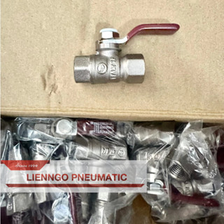 Van Bi Đồng Giacumini Italy - Van Bi 2 Đầu Ren Trong 1/4