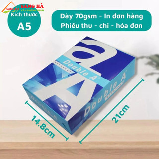 Giấy in double a a5 70gsm 500 tờ