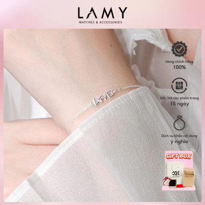 Lắc tay bạc LAMY Love Stone Bracelet Pink 2165 - Lắc tay bạc Ý 925