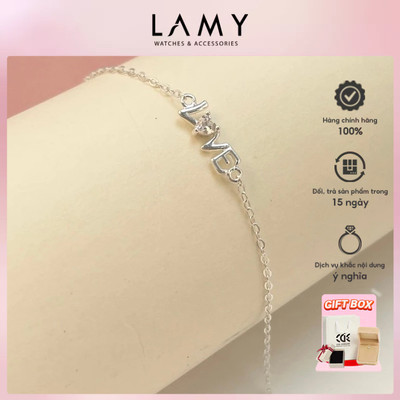 Lắc tay bạc LAMY Love Stone Bracelet Silver 2165 - Lắc tay bạc Ý 925