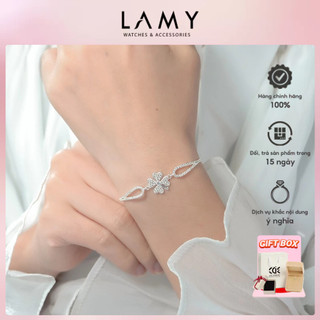 Lắc tay bạc cde lucky four leaf bracelet silver cde2217