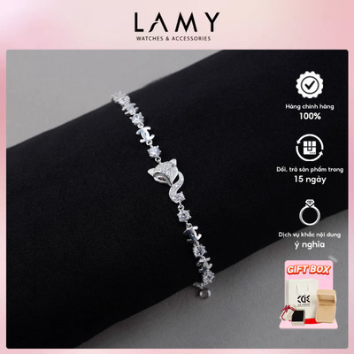 Lắc tay bạc LAMY Stone Fox Bracelet Silver 2215
