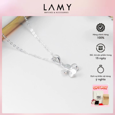 Dây chuyền bạc LAMY Lucky Four Leaf Flowers Silver 6251 - Dây chuyền nữ bạc S925