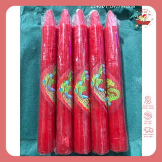Nến Thắp Hương Đỏ Dài (2 Cây)
