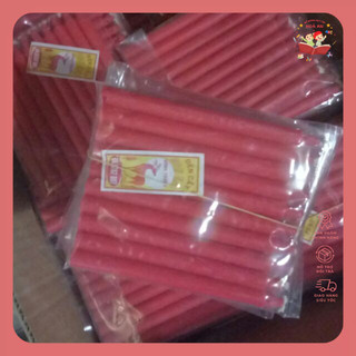 Bó 10 vỉ nến thắp hương đỏ 9cm đẹp