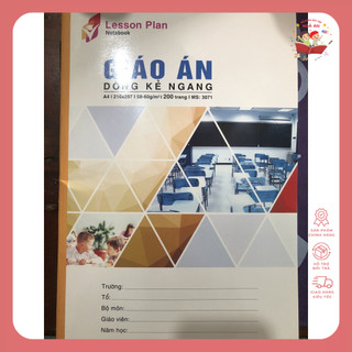 [Sỉ] 10 Quyển Giáo Án HT A4 200 Trang Kẻ Ngang