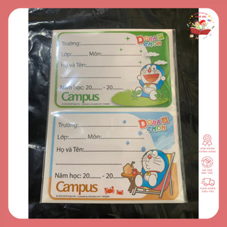 Nhãn Vở Campus 12 - 20 Cái Có Decan