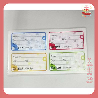 Nhãn Vở Campus 12 - 20 Cái Có Decan