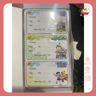 Nhãn Vở VH Có Decan Đẹp (12 Cái)