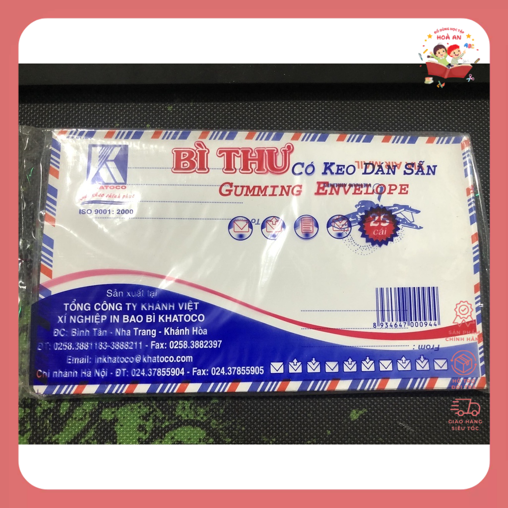 Phong Bì Có Keo Dán Sẵn (25 Cái)