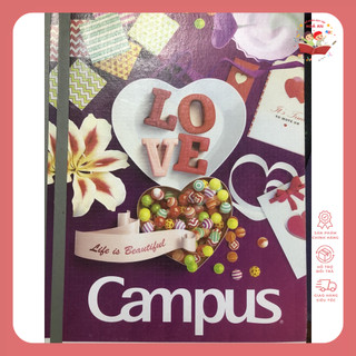 Tập 10 Quyển Vở Campus 120 Trang Kẻ Ngang Đẹp