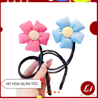 Thanh quấn búi tóc 1 HOA siêu đẹp, dễ thương cho bé- nơ uốn