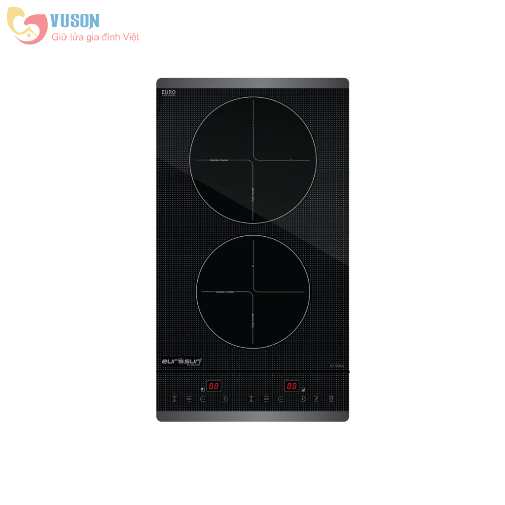 Bếp Từ Eurosun EU-T506DO - Bếp Từ Domino Âm 2 Vùng Nấu, Công Suất 3500W, Kích Thước 290x510mm
