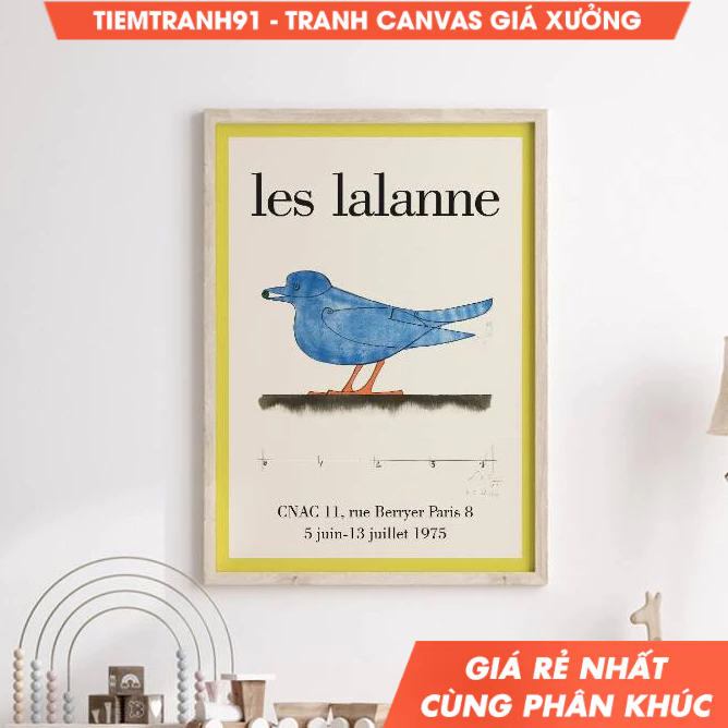 Tranh treo tường, Les Lalanne Exhibition Poster Paris, Cnac Exhibit 1975, Mid Century Modern, Wall A
