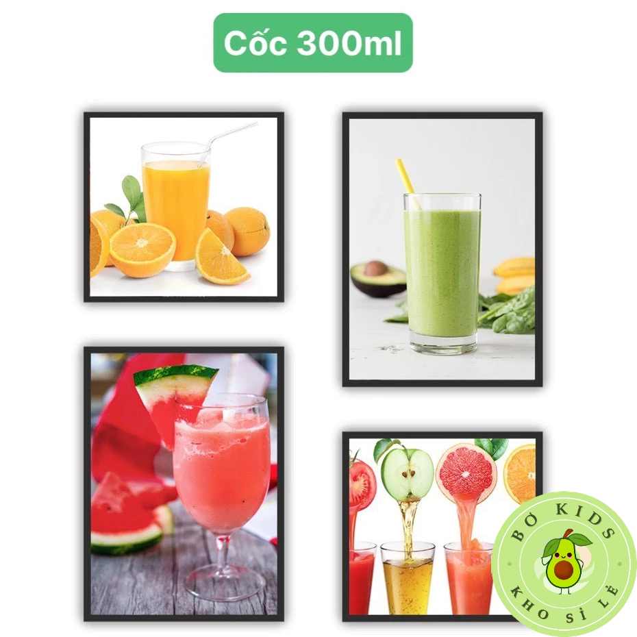 Cốc nhựa meka dáng cao trong suốt 300ml nhựa Việt Nhật 6336 cốc trà chanh, cốc coca nhà hàng