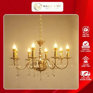 Đèn chùm 8 tay sắt 12 tay sắt đèn chùm thả trần trang trí sự kiện tiệc cưới nhà cửa giá rẻ