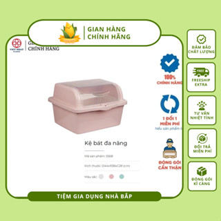 Kệ Bát Đa Năng, Kệ Úp Bát Đũa Có Nắp Chống Bụi Việt Nhật - [MS;5568]