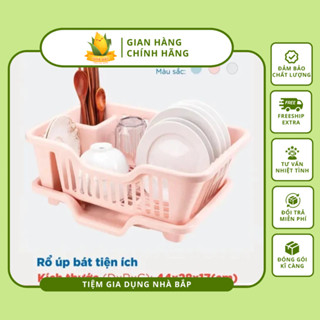 Rổ Úp Bát Có Khay Thoát Nước Việt Nhật - 3535