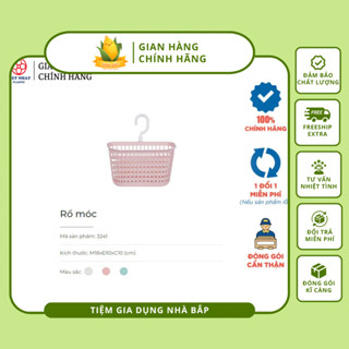 Rổ Treo Bồn Rửa Chén, Nhà Tắm Có Móc Việt Nhật (3241)