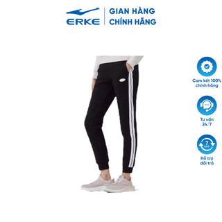 Quần thể thao nữ LIFESTYLE Erke 12221357211 siêu mềm, thấm hút tốt, độ bền cao, quần dài thể thao, quần thể dục