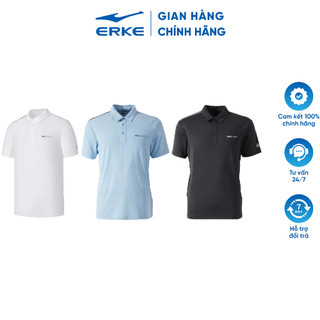 Áo polo nam ERKE cao cấp áo thể thao tennis co giãn đa chiều vải thấm hút mồ hôi 11223203019