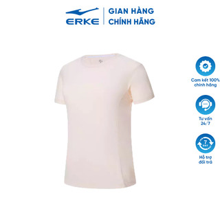 Áo thun thể thao nữ erke, áo ngắn tay nữ 12224202304