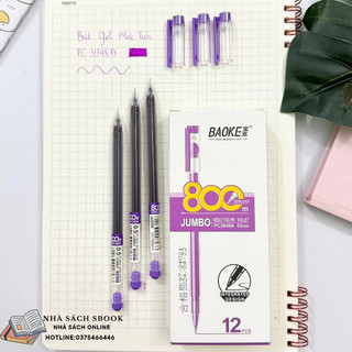 Bút mực gel khô nhanh ngòi 0.5mm pc3948 baoke mực tím