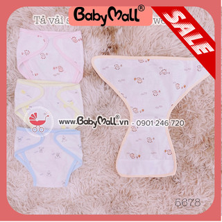 Tã vải sơ sinh Cuncon Sweetie | Size 1,2,3 cho bé sơ sinh - 6kg | Miếng dán bo viền, chất vải mềm mịn