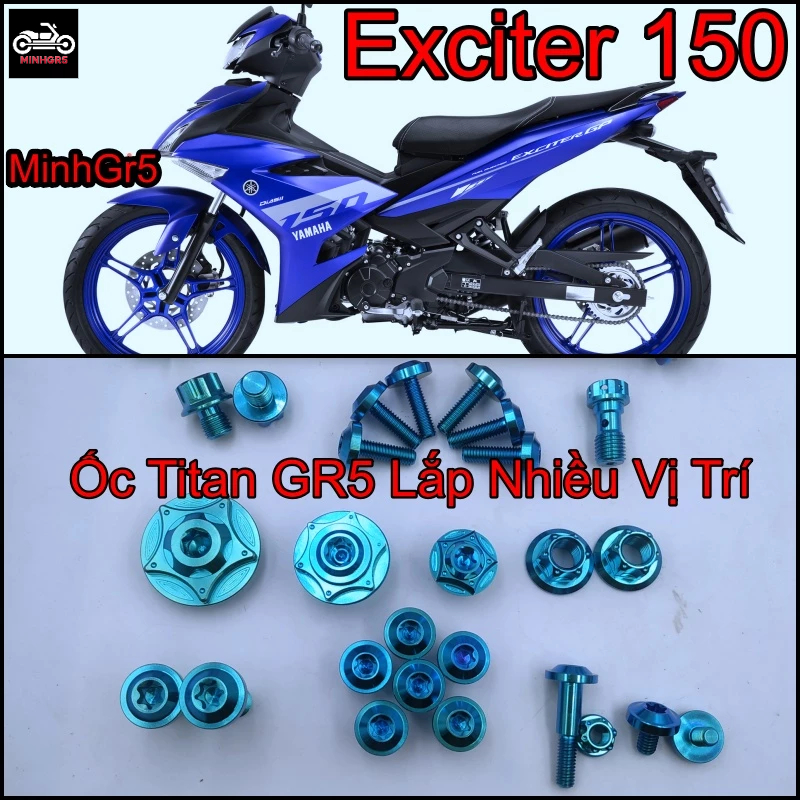 Ốc Gr5 full dàn áo Exciter 150