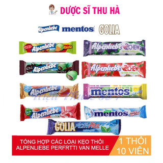 Tổng hợp các loai kẹo thỏi Alpenliebe, Mentos, Golia