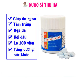 Vitamin B1 2mg lọ 100 viên Daktin Pharma