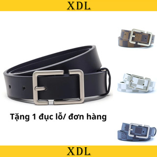 Thắt lưng nam nữ bản nhỏ 2,3 cm và 3cm, thắt lưng khóa vuông chất liệu titan cao cấp ST02