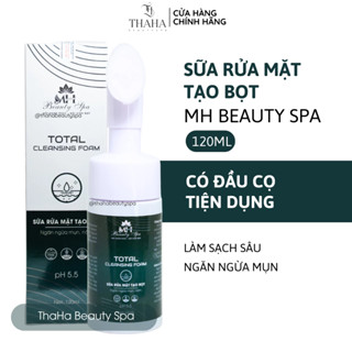 [CHÍNH HÃNG] Sữa rửa mặt giảm mụn, Sữa rửa mặt bọt mịn MH Beauty Spa 120ml làm sạch da, sáng mịn, hồng hào, giữ ẩm