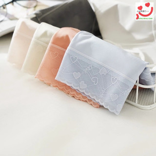 Combo 5 quần lót su lụa cạp phối ren tim mềm mại (quần ren tim)